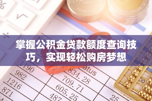 民众掌握公积金贷款额度查询技巧，实现轻松购房梦想